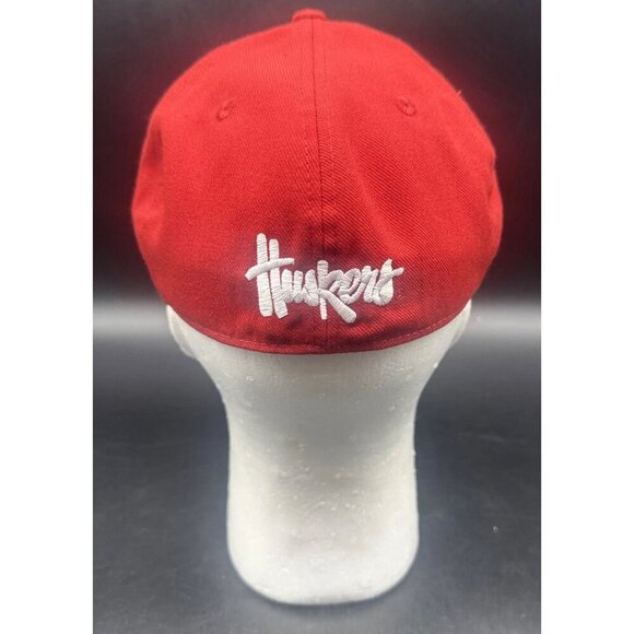 Nebraska Cornhuskers Adidas Red Climalite NCAA Fitted Hat Cap 7 1/8 NEW - Picture 4 of 8